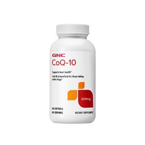 GNC 코큐텐 200mg 60캡슐 코엔자임Q10 CoQ-10, 1개, 60정