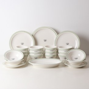 시라쿠스 뉴욕 가든 6인 그릇세트, 그린, 1세트, 22p