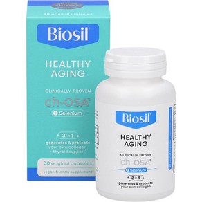 Biosil Healthy Aging - 30 Capsules - Beauty Vitality & Thyroid Support - with Patented ch-OSA & Sele