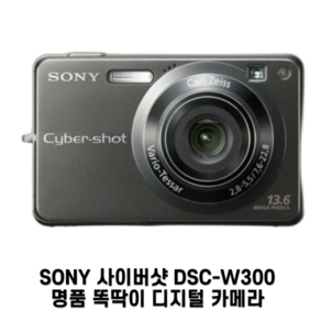 SONY 사이버샷 DSC-W300 빈티지 업무용 현장용 똑딱이 디지털카메라, 단품 [메모리 미포함]