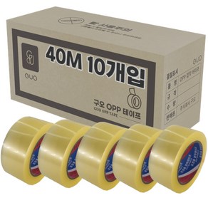 투명 박스테이프 40M * 48mm 10개입