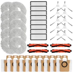 샤오미 드리미 L20 Ulta S20 Po 걸레 먼지봉투 필터 교체 리필 분리형 메인브러쉬 호환 부품, 1세트, 소모품
