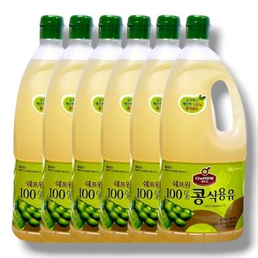 대상 쉐프원 콩식용유, 1.8L, 6개