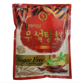 푸른빈 무설탕 홍삼 캔디 사탕 400g, 2개