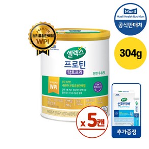 매일유업 셀렉스 코어 프로틴 락토프리+썬화이버스틱10포증정, 304g, 5개