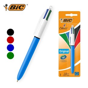 BIC 볼펜 멀티펜 1.0mm 4컬러 4색 빅펜, 1개