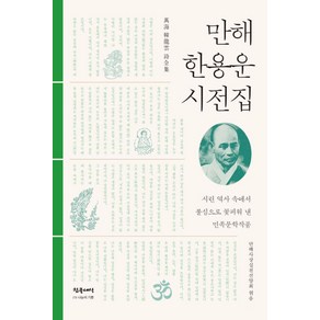 만해 한용운 시전집:시린 역사 속에서 불심으로 꽃피워 낸 민족문학작품, 참글세상, 만해사상실천선양회 편