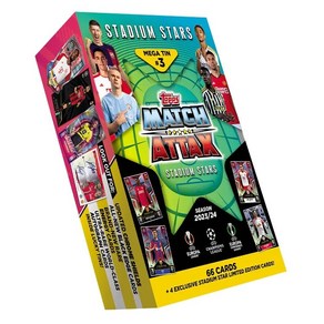 Match Attax 2023-2024 Mega Tin 2 메가틴 케이스 3, 1개