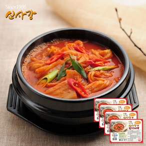 수원맛집 신사강 김치찌개_340g 가정식 간편 저녁메뉴 혼밥 캠핑음식, 340g, 4개