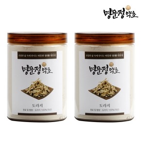 명문정약초 도라지 가루 국산 100% 약도라지 분말 백도라지 파우더, 250g, 2개