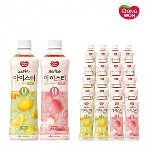 제로 레몬홍차 맛있는복숭아차500&레몬차500ml 복숭아홍차 아이스티 보성홍차 동원 x 각10개(총20개), 500ml, 상세페이지 참조