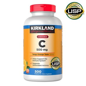 커클랜드 츄어블 비타민 C 500mg 원스 데일리 Kikland Chewable Vitamin C, 500정, 1개