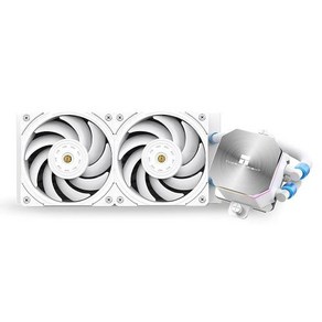 Themalight Fozen Edge 240 White CPU Liquid CooleEfficient PWM Contolled Pump 3300RPM12CM PWM Fa, 1개