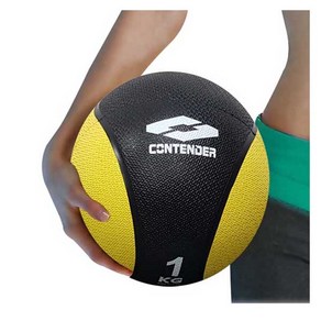 컨텐더 CWE-364 RUBBER MEDICINE BALL 다기능 운동용볼 메디신볼, 1kg, 1개