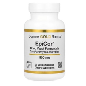 Califonia Gold Nutition EpiCo 캘리포니아 골드 뉴트리션 에피코 건조 효모 발효 500mg 120캡슐, 30정, 1개