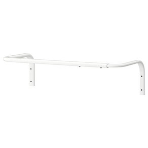 이케아 MULIG 물리그 옷걸이바 드레스룸 행거, 화이트 60-90 cm