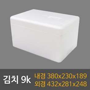 택배용 식품용 DW-1호(8ea) 김치9k 스티로폼박스, 1개