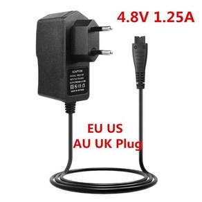 파나소닉호환 EES-RF31 ES-SF21 ES-LT2A ES-RT30 면도기 충전기용 AC 전원 어댑터 4.8V 1.25A, [03] UK