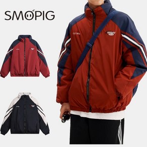 SMOPIG 남성 겨울 패딩 빅사이즈 하이넥 솜 남자 패딩