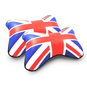 유니언잭 목쿠션 미니쿠퍼 목배게 소형차량 공용, UNION JACK, 1개