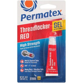 Pematex 27200-6PK 고온 나사고정제 레드 10ml (6개 팩), 5 g