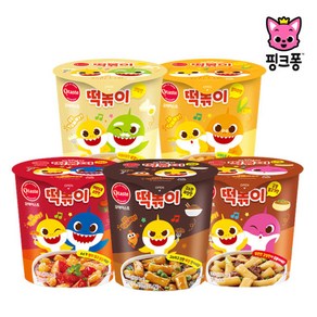 아기상어 핑크퐁 떡볶이 4개 (크림맛), 111mg, 1개