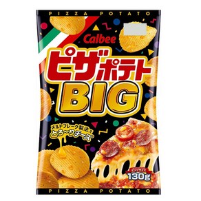 피자 포테이토 칼비 피자 포테이토 BIG 130g×12봉지 간식 과자 안주 대용량 치즈맛 후레이크, 12개