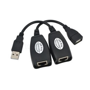 Kebidu-USB 2.0 Male To Female Cat6 Cat5 Cat5e 6 Rj45 LAN 이더넷 네트워크 익스텐더 확장 리피터 어댑터 컨버터 케이블, 1개