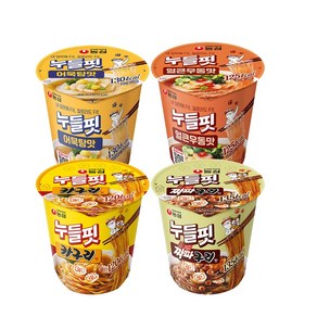 농심 누들핏 어묵탕맛2+얼큰우동맛2+카구리맛2+짜파구리맛2/총8컵/무료배송