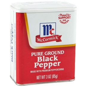 McComick Pue Gound 흑후추 42.5g 1.5온스, 1개, 85g