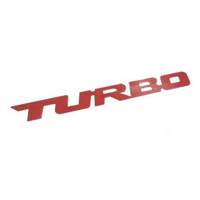 데일리쇼핑 자동차 TURBO 데칼 로고 반사스티커 범퍼 튜닝 엠블럼 악세사리 용품, 레드(반사), 3개