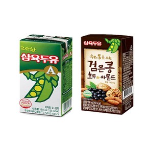 삼육두유 고소하맛 A 48팩+검은콩호두아몬드 48팩, 190ml, 96개