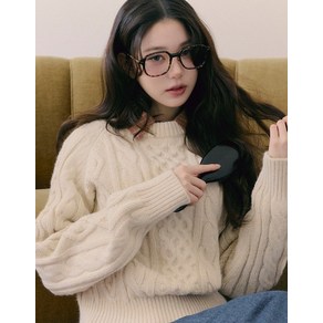 로라로라 ROUND CABLE LABEL KNIT IVORY 24704 404192