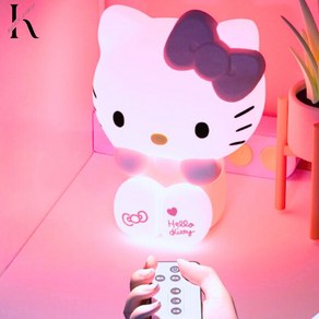 K블랙라벨 산리오 헬로키티 무드등+리모컨+충전케이블 생일 선물 여친