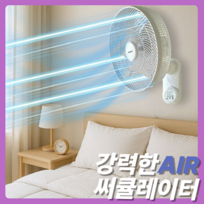 [NEW 25년최신형] 메가파워 강력한 BLDC 벽걸이형 서큘레이터 실링팬 선풍기, 본품