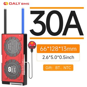 Daly 스마트 BMS LiFePo4 4S 12V 24S 72V 48V 16S 30A 60A 100A 150A 200A 250A 이온 7S 13S 14S, 34) LiFePo4 8S 24V BT - 30A