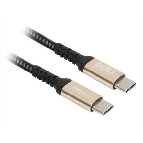 넥시 USB3.1 PD 충전 4K 디스플레이 C to C 케이블, 1개, 2m