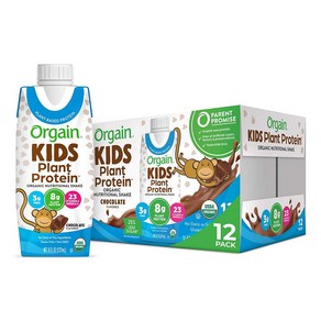 올게인 키즈 단백질 영양 쉐이크 초콜렛 Kids Potein Nutitional Shakes Chocolate 8oz(237ml)12개입, 12개, 237ml