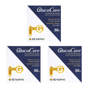 <글루코케어 / GlucoCare> GC녹십자MS 글루코케어 혈당시험지 혈당측정검사지 3박스 150매 SW