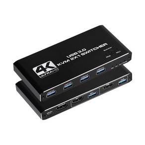 Coms HDMI KVM 스위치 선택기 2대1 USB3.0 4포트 OU949