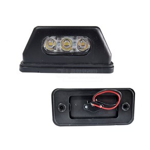 24V 현대버스트럭 3구 LED 넘버등/배선타입/짹타입, 24V 배선타입 3구 LED 넘버등, 1개