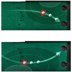 [캐디톡] 퍼팅존 리얼 라이조절 그린경사 퍼팅연습기 퍼팅매트, 1개
