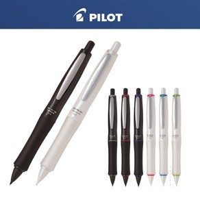 PILOT 파이롯트 닥터그립샤프 풀블랙 퓨어화이트 0.5mm, HDGPW-80R-SG 소프트그린