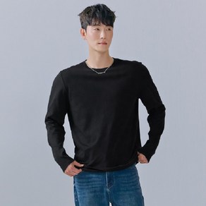 체이스컬트[경산 NC] 23년 F/W 남성 기본 베이직 무지 긴팔 라운드 티셔츠