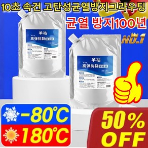 [균열방지100년] 지붕 바닥 균열 복원 보수제 고탄성 그라우트 접착제 콘크리트 바닥 보수재 방수본드, [1+1]*균열 방지100년, 2개