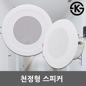 천정형 실링 스피커 매입형 원형 아파트 오피스텔 원룸 매장 학교 호텔 복도 세대 안내방송 천정스피커 천장스피커 실링스피커 매립형 전관방송 방송용, 07.HASO 4인치 천정형 스피커 원형 3W