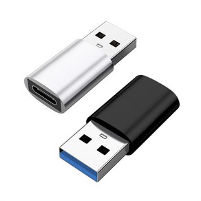 믹스MICS 1+1 메탈 알루미늄 USB C타입 to USB-A 3.0 5Gbps Type-C 변환젠더 2P