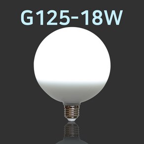 포커스 LED 볼램프 숏타입 G125 18W, 1개, 주광색