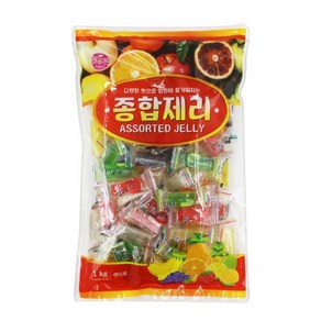 명성제과 종합제리 1kg 젤리 늘푸른 종합젤리, 1개