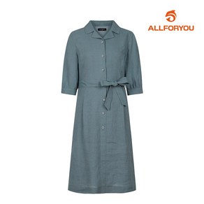 [올포유] 여성 마혼방 카라 단추 7부 원피스 ALONM4121-830